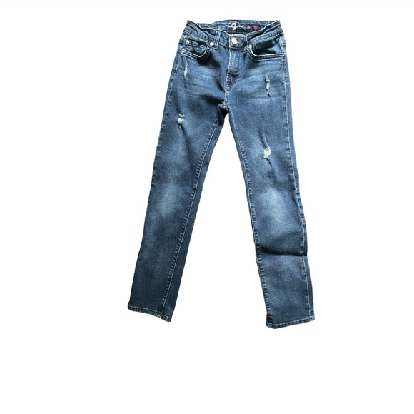 Jean Slim Skinny Délavé 7 For All Mankind Pour Bébé Fille 18 Mois - NWOT (neuf Sans étiquette)